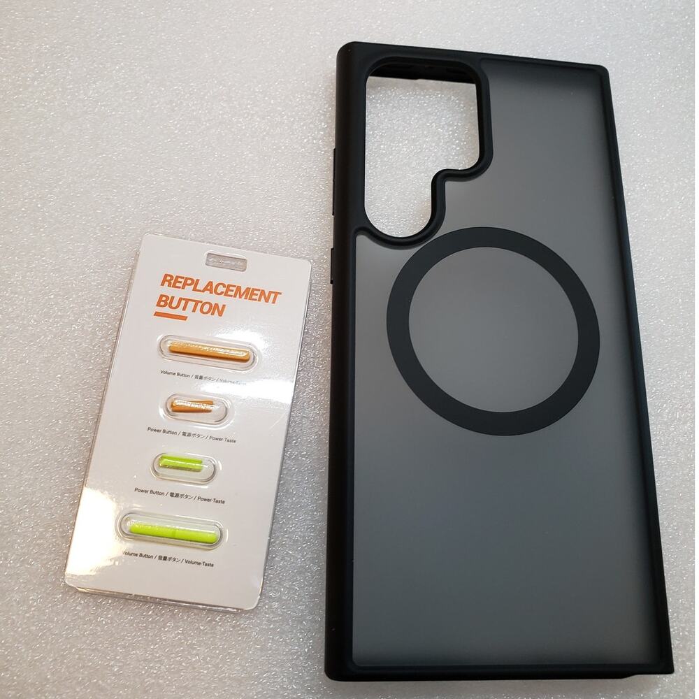 TORRAS Magnetic Guardian Case for Samsung Galaxy S23 Ultra - Black / Translucent